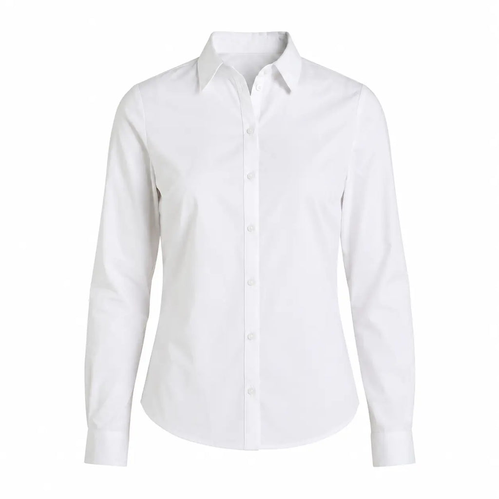Camisa Blanca Estructurada Oficina & Noche