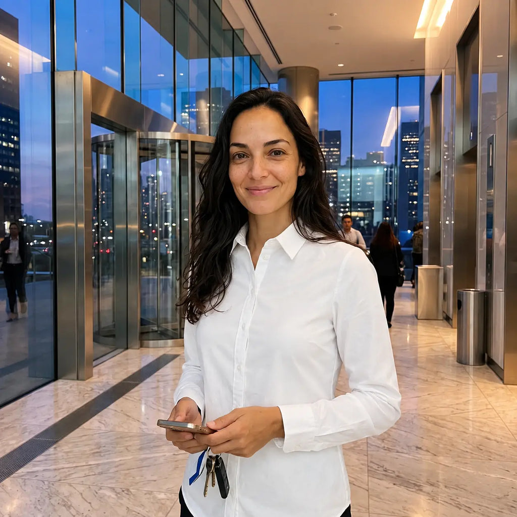 Camisa Blanca Estructurada Oficina & Noche